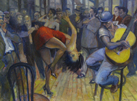 Image of a painting by Ron Anderson titled She Just Loves To Dance
